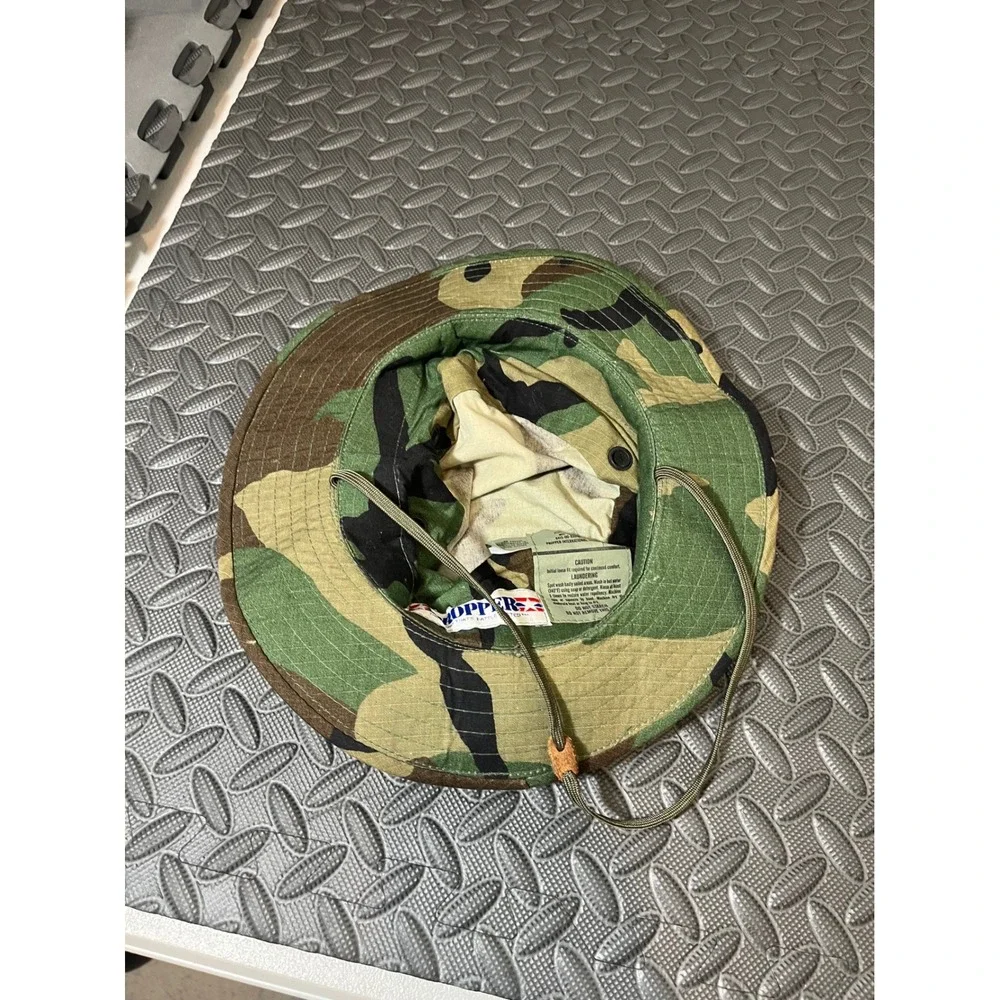 Propper Boonie Hat Mens 7 1/4 Green Woodland Camo Sun Hot Weather Military Cap
